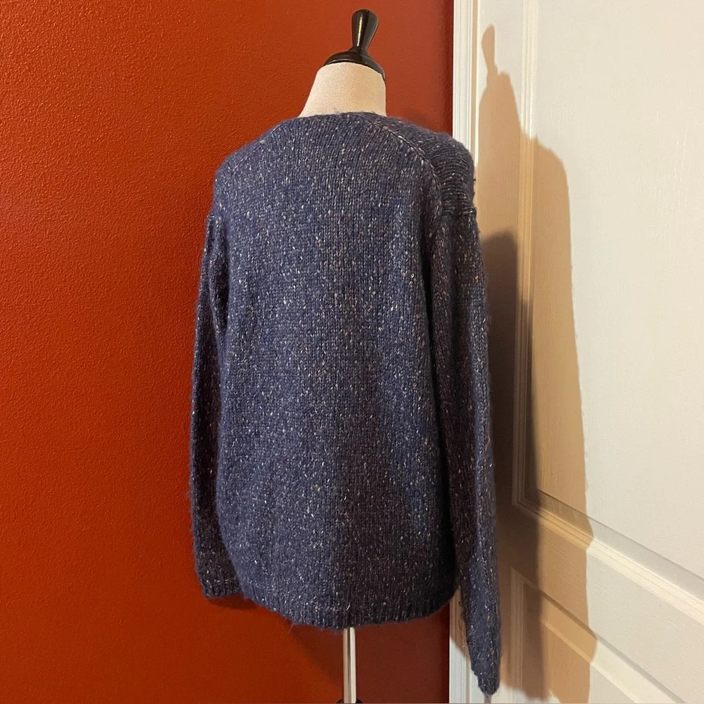 Heartloom Women’s Scoop‎ Neck Celestial Marbled Confetti Wool Blend Sweater Top